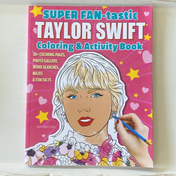 Taylor Swift Book Bundle - Coloring Activity Book -  Fun Facts Book. NEW - Picture 2 of 16
